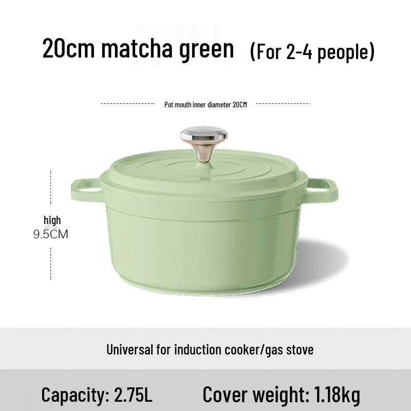 Ceramic Enamel Stew & Soup Pot