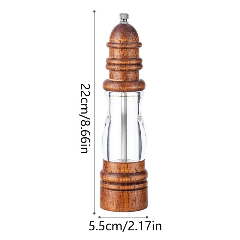 Wooden Spice Grinder Manual Salt And Pepper Grinder Set Cute Organic  Sustainable Wood Salt Pepper Mill Grinder