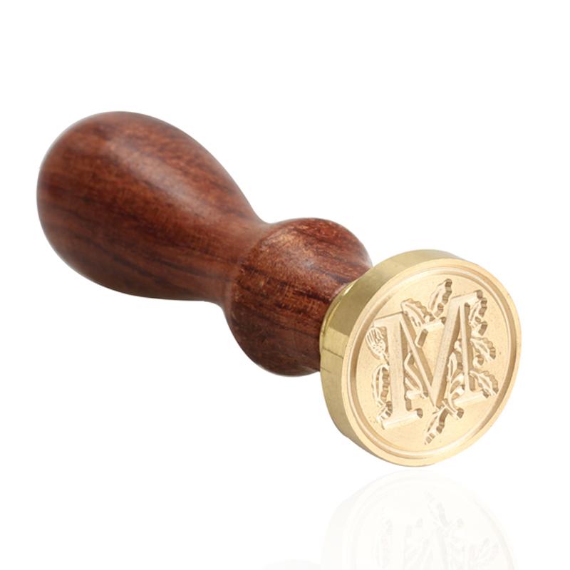 Vintage Wax Seal Stamp Classic A-Z Retro Seals Wooden Stamps Alphabet Craft 26 Letter Sealing Wax Home Decor Dropshipping
