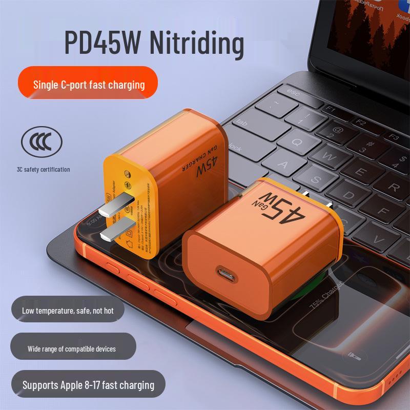Compatible with Apple 16 Charger, iPhone 15 Fast Charging Cable, 14 Pro Max Phone Plug, 17 Original Small Ice Cube Adapter.