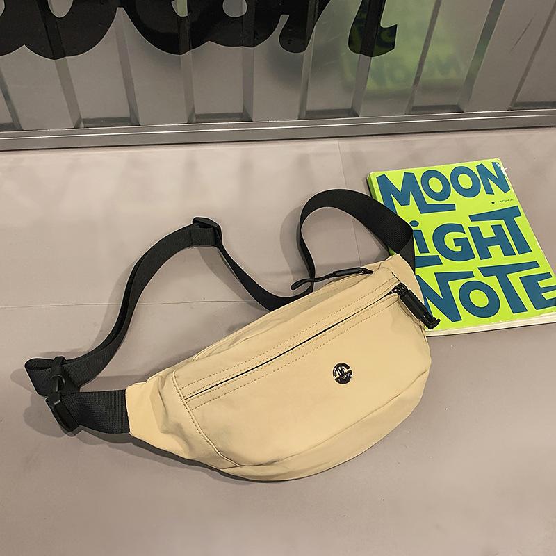 Fanny pack trendy brand men's and women's breast bag simple and lightweight shoulder small backpack leisure sports messenger bag mobile phone bag