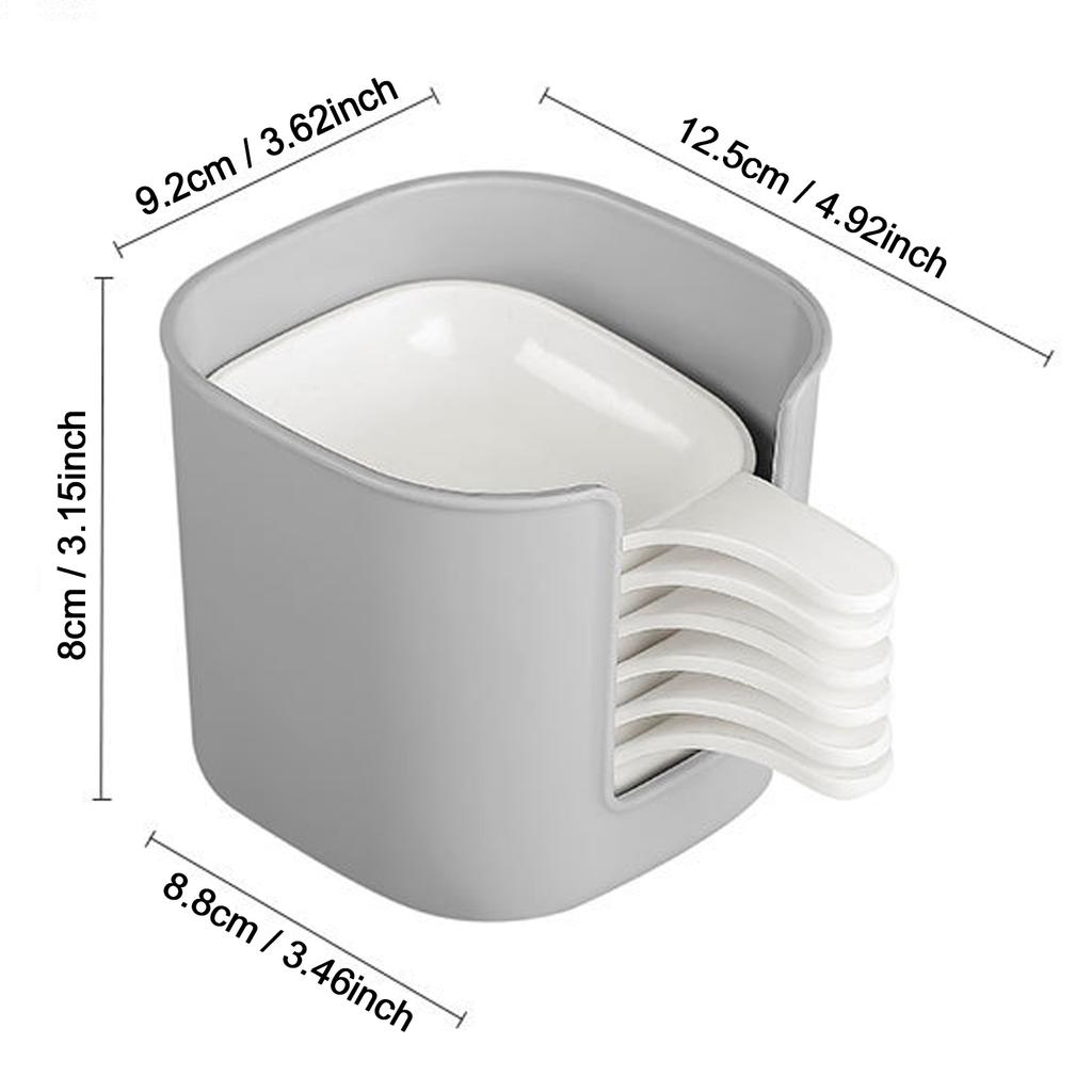 6PCS Dipping Bowls Food Grade Tiny Dipping Bowls with Handles Box for Side Dish Ketchup Soy BBQ Sushi Kitchen Supplies