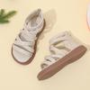 Mädchen Sandalen mit weicher Sohle und Reißverschluss hinten Bequeme Outdoor-Kleidung Leichtes flexibles Riemendesign Geeignet für Strand und Freizeit