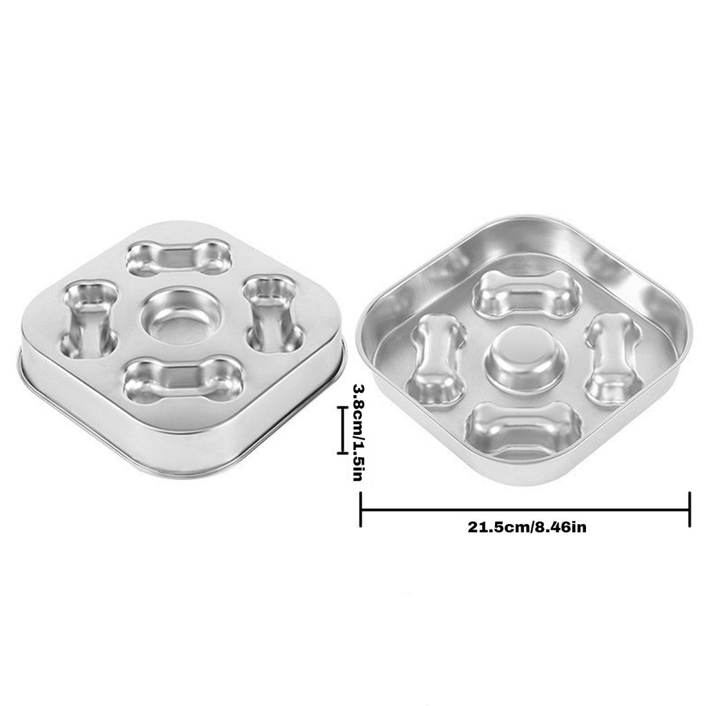 Stainless Steel Slow Food Bowl, Cat Bowl, Dog Bowl, Thickened Large Capacity Pet Food Bowl, Pet Bowl, Stable And Not Easy To Overturn,1pc,