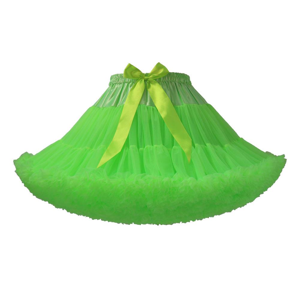 Weißer Erwachsenen Mesh Puffrock - Super Puffiger Halbkörper-Kostüm-Petticoat