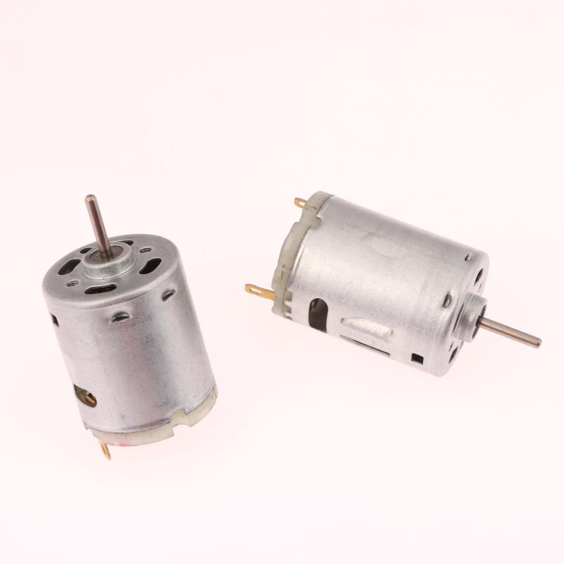 1 Stück Gleichstrommotor 12V 365 385 Hochgeschwindigkeit Kohlebürsten Elektromotor DIY Spielzeug Ventilator Mini Mikromotor für Haartrockner