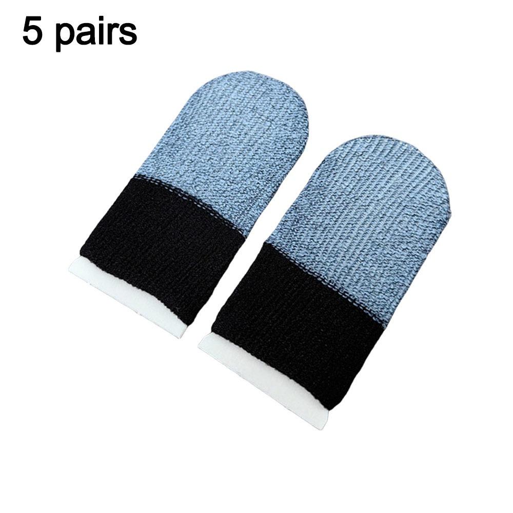 

Dualcolor Touchscreen Finger Covers Sweatproof Breathable Thumb Gloves Anti Slip Super Thin Gaming Finger Sleeves