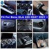 Lift Button Air AC Vent Gear Box Panel Cover Trim For Mercedes-Benz GLA 220 H247 - 2024 ABS Carbon Fiber Look Accessories