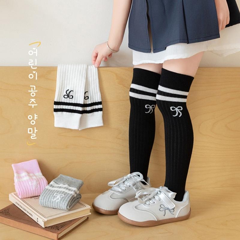 Pair Knee Length Socks Kids Long Socks Elastic Over the Knee Socks Breathable for Ages 3 To 12 Perfect for Everyday Wear