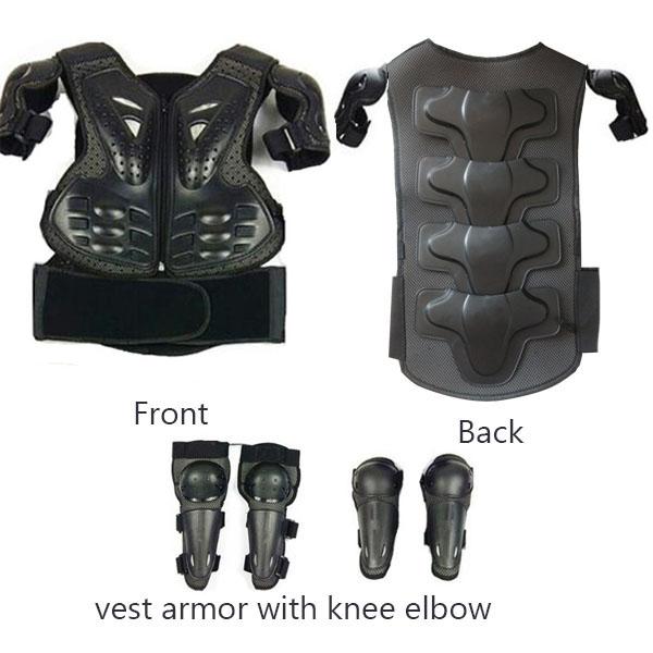 For Height 0.8-1.6M Child Youth Full Body Protect Armor Motocross Armour Vest Skating waistcoat Chest Spine Knee Elbow Guard