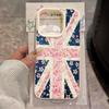 Floral Flag Pattern Lichee Leather Pattern Phone Case For IPhone 17 13 Pro Max 11 12 16 Plus 15 14 17E 16E Transparent Cover