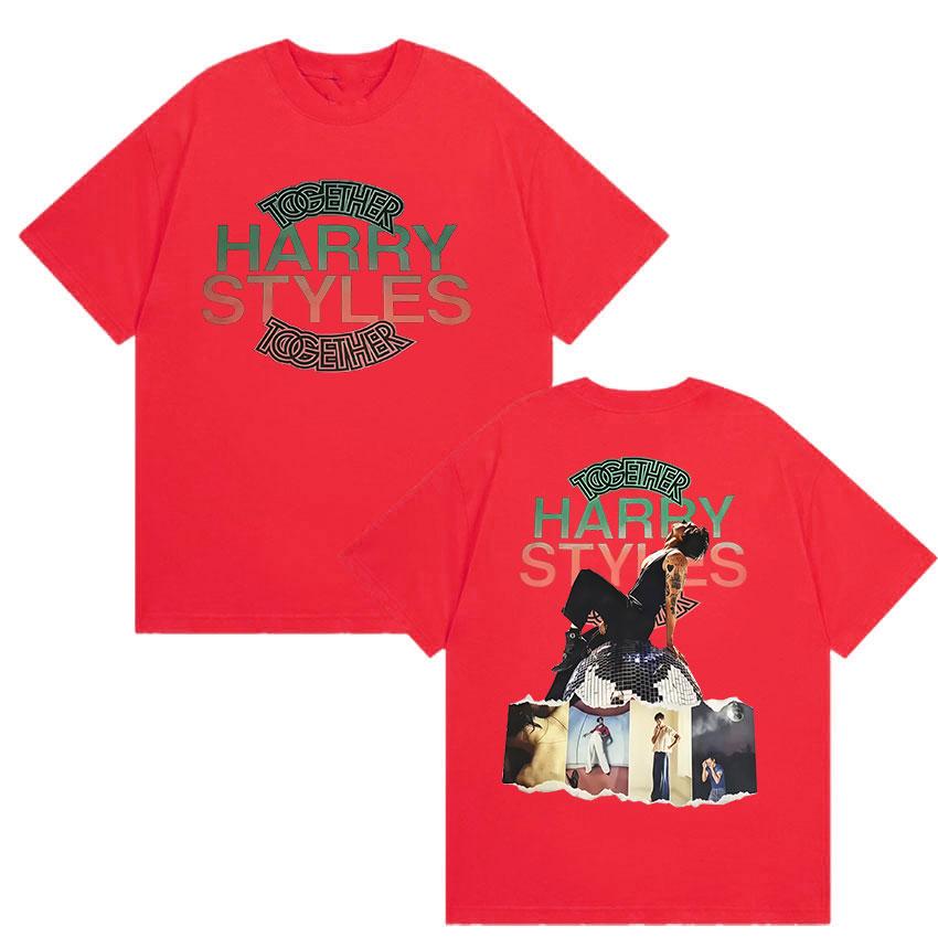 Harry Styles Together Album Graphic Tshirts UNISEXs Vintage Fashion Cotton YK Short Sleeve Top Hiphop Loose Clothing Tees