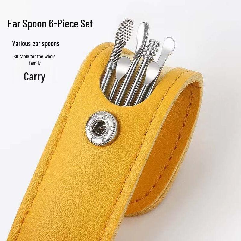 6-Piece Stainless Steel Ear Pick Set