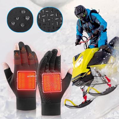 USB Gloves Winter Warm Electric Heated Gloves Heated Motorcycle Gloves for Cycling Running Driving Hiking Walking