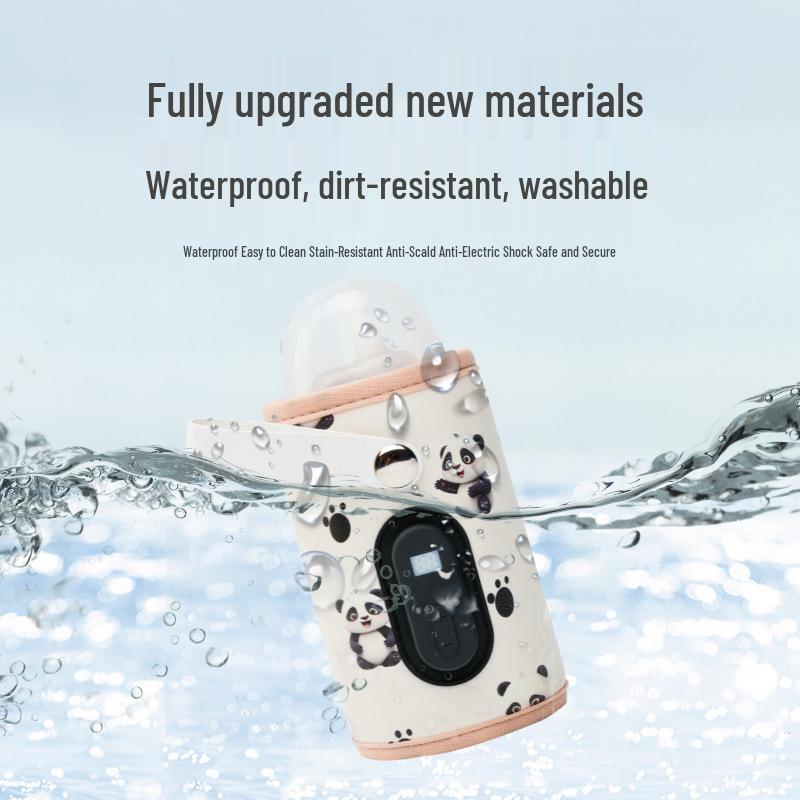 Digital Display Baby Bottle Warmer: Portable Heating Sleeve for Universal Fit