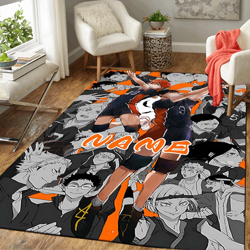 Custom 1Pc Haikyuu Team Spirit Rug Office Carpet Indoor Outdoor Entrance Doormat Nonslip Soft And Comfortable Living Room D49155