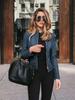 New Arrival Autumn Winter Women's Fashion Leather PU Blazer Jacket