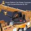 Large 1:24 Mixer Truck Crane Excavator Car Toy Model Sound Light Dump Trucks Alloy Diecast Engineering Vehicles Kids Present
