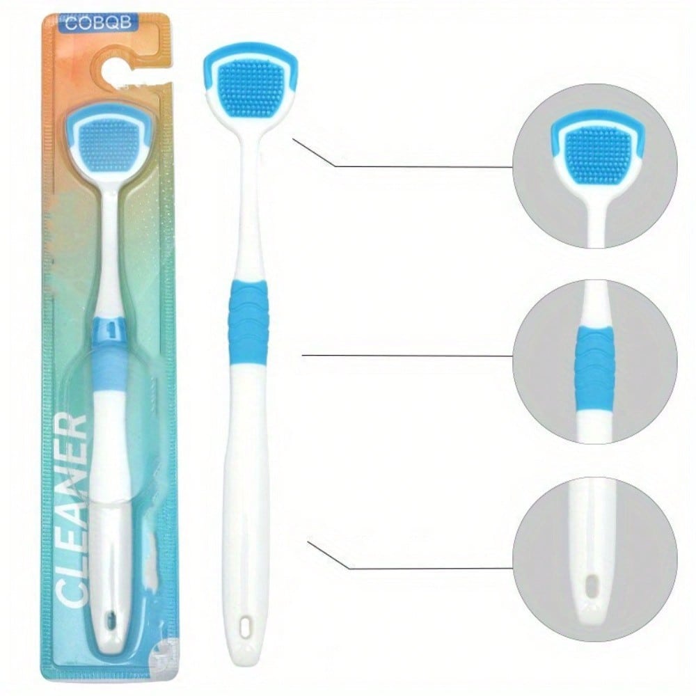 1pc Tongue Cleaner Scraper, Odorless Oral Cleaning Tool, Freshens Breath, Improves Odor, Oral Care