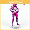 Pink Bear Skin Skull Special Trooper Ninja Acrylic Stand Figure Toy