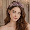 Wide Brim Women Hair Hoop Shiny Baroque Headdress Fashion Rhinestone Headband  Travel
