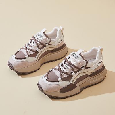 Neue Dad Shoes für Damen, modische Sportschuhe mit dicker Sohle
