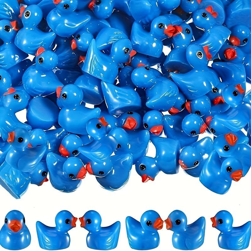 

100/50Pcs Small Resin Grayish Blue Duck Miniatures Tiny Animal Garden Fairy Ornament, Table Potted Plant Micro Landscape Diy Decoration 100pc