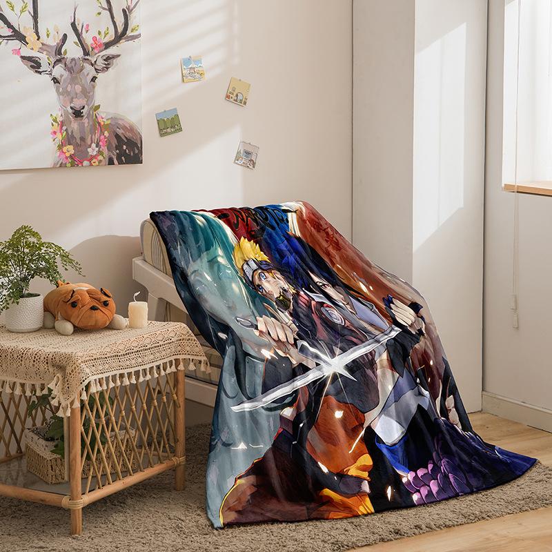 Animation Hokage Serie Flanelldecke 3D-Druck Sofadecke Verdickte Decke