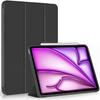 Case for iPad Air 11 Inch - E.F.CONNECTION - Shockproof Protection - Stand Wake/Sleep - Black PU Leather