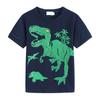 Kids Boys Girls Cartoon Dinosuar Print T Shirt Shorts Pajamas Sleepwear Outfits