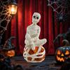 Y Resin Angel Skull Figurines Halloween Series LED Lights Ghost Hand Party Outdoor Decoration Handcrafts Atmosphere Ornament
