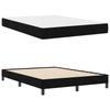 Box Spring Bed with Mattress Black 140 x 190 cm Fabric