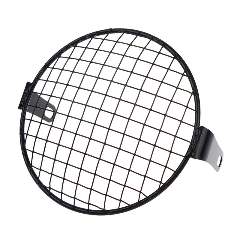 {Summer2} {Summer2} 5.75inch Metal Motorcycle CG125 Modified Headlight GN125 Cruiser Retro Light Grille Protective Ccover