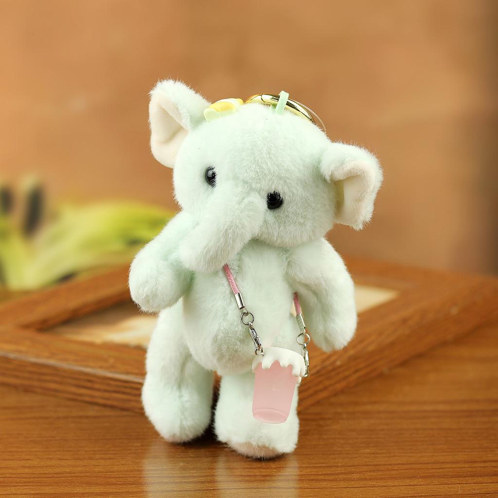 Cute Elephant Plush Keychain With Movable Joints For Bag Decoration And Gift Ideas