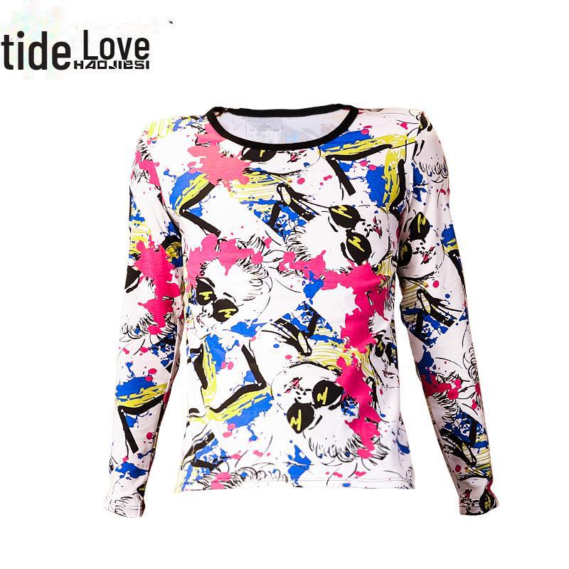 

Мужское термобелье с длинным рукавом - дышащее, облегающее, с круглым вырезом, осенне-зимний топ L красный