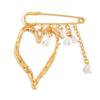 Dateless Heart Anstecknadel für Damen Herren Zarter Schmuck Geschenk für Weihnachten Verlobung Freundschaft Andenken