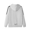 Adidas Hooded Zipper Comfortable Striped Long Sleeve Jacket Unisex Jacket Light-Gray KA2579