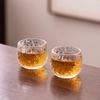 ZISIZ Heat-Resistant Hammered Glass Tea Infuser