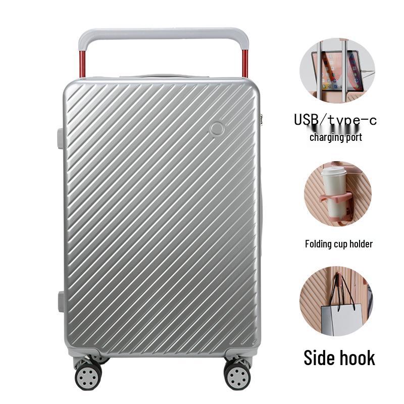 20" Wide Drawbar Carry-on Suitcase with Universal Wheels, Drop-resistant, Travel Combo Lock, High-Value for Students