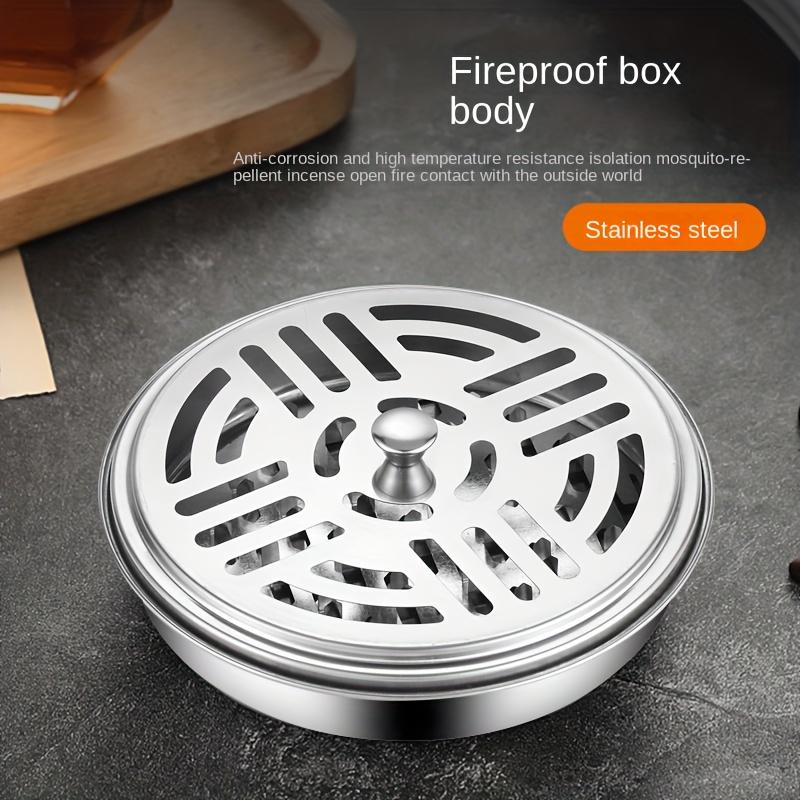 Eliminate Mosquitoes Instantly with This Portable Stainless Steel Mosquito Incense Box!