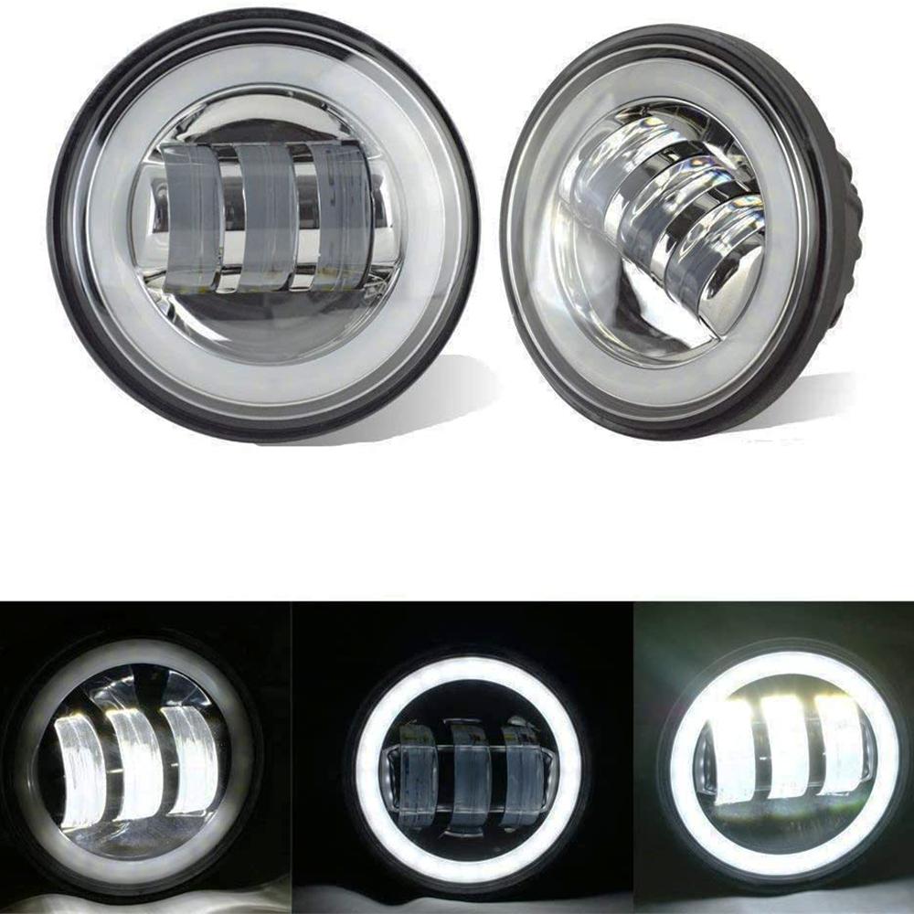 Universal 7inch Led Headlight + 4.5" Fog Passing Lights For Harley Touring Electra Glide Road King Street Glide Motorcycle