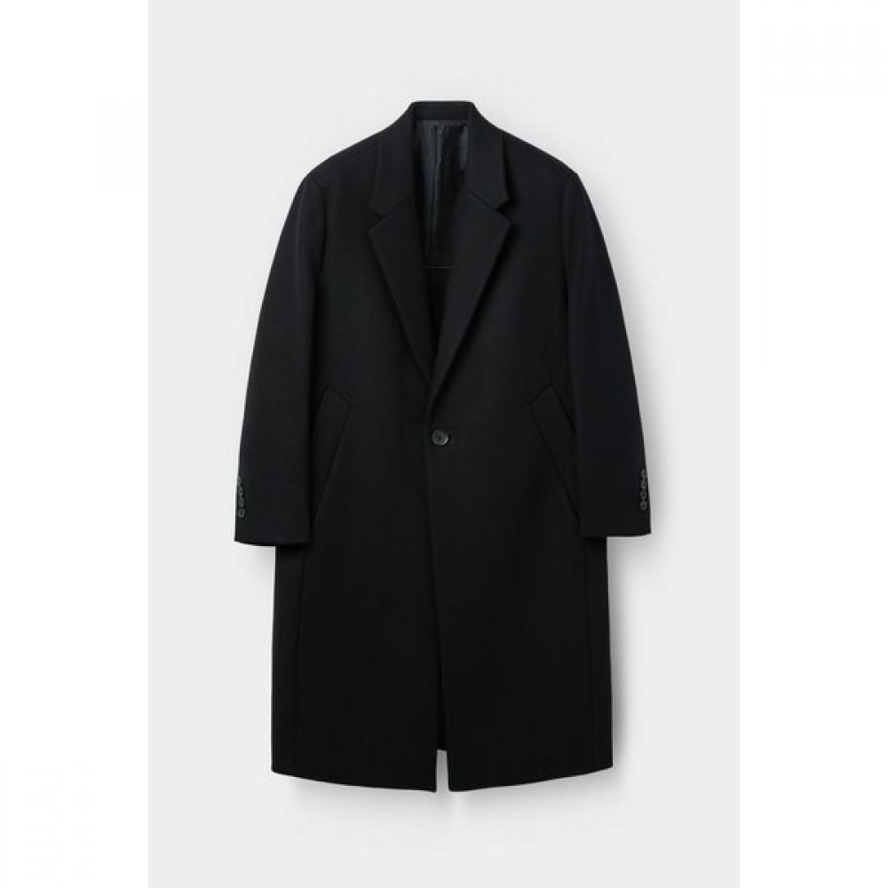 Customellow Oversized Fit Notched Lapel Coat Black Cwcaw25713bkx S