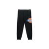 Dickies SS21 Classic Logo Side Print Mid-Rise Long Knit Sweatpants Unisex Pants Black DK008784BLK