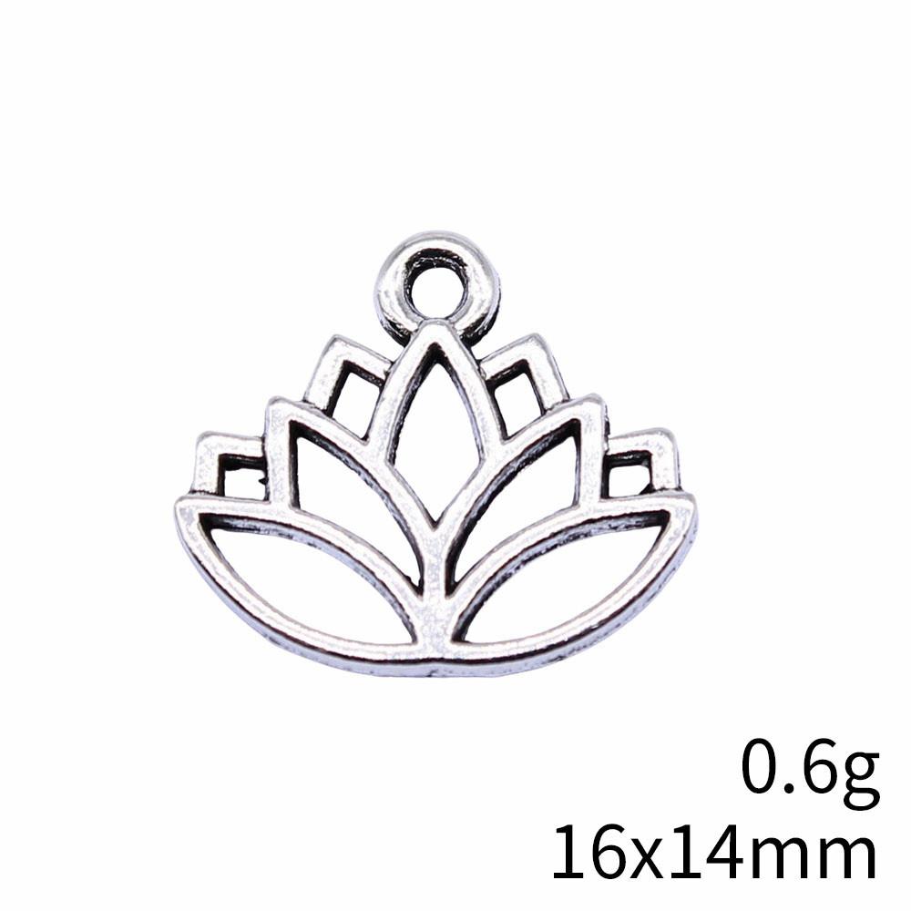 Back To School Bag Charms Rose Lotus Charms Pendant Women's Bags Bracelet Pendant