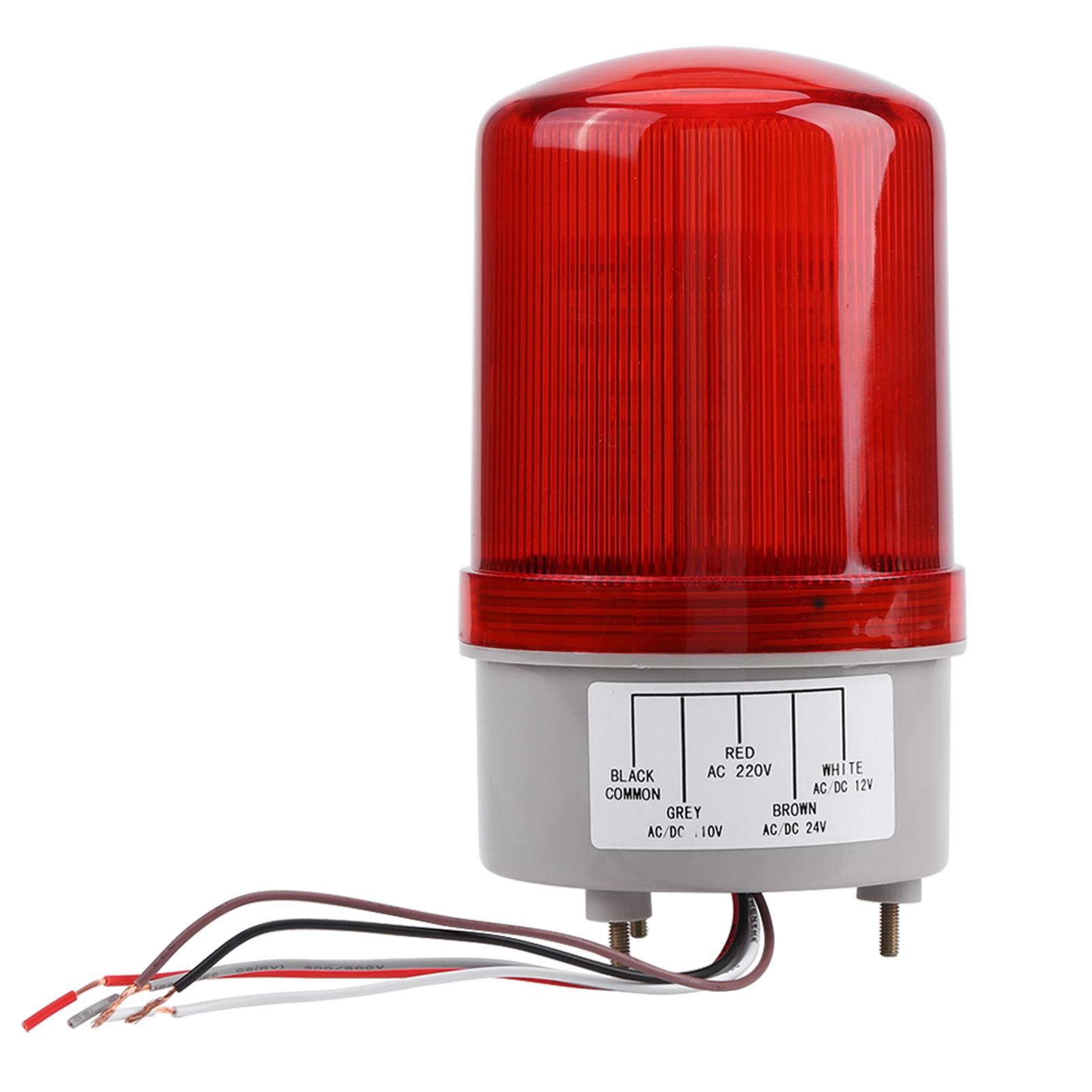 

1pc Red LED Emergency Warning Lighting Bulb Rotating Beacon Lamp AC220V