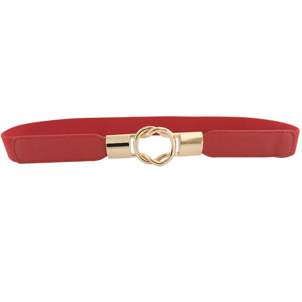 Fashion All-match Elastic Narrow Belt with Buckle