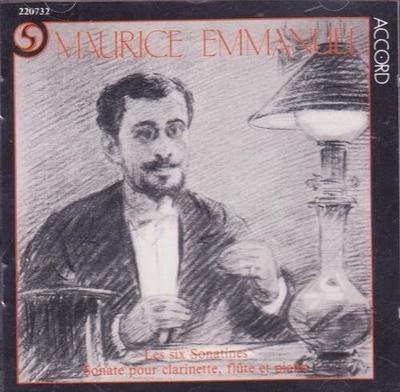 CD SONATE POUR CLARINETTE FLUTE ET PIA - Emmanuel: 6 Sonatines Pour Piano Non Musique Japonaise Autres Occasion
