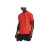 Under Armour Logo Print Solid Color Running Crew Neck Short Sleeve T-Shirt Men Tops Orange 1361928-860