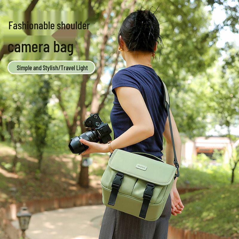 DSLR & Mirrorless Crossbody Camera Bag for Canon, Sony, Fujifilm, Polaroid