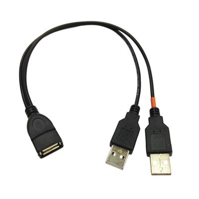 Високошвидкісний USB2.0 Y-розгалужувач USB-кабель-розгалужувач для одночасної зарядки та синхронізації даних з міцним дротом 28AWG